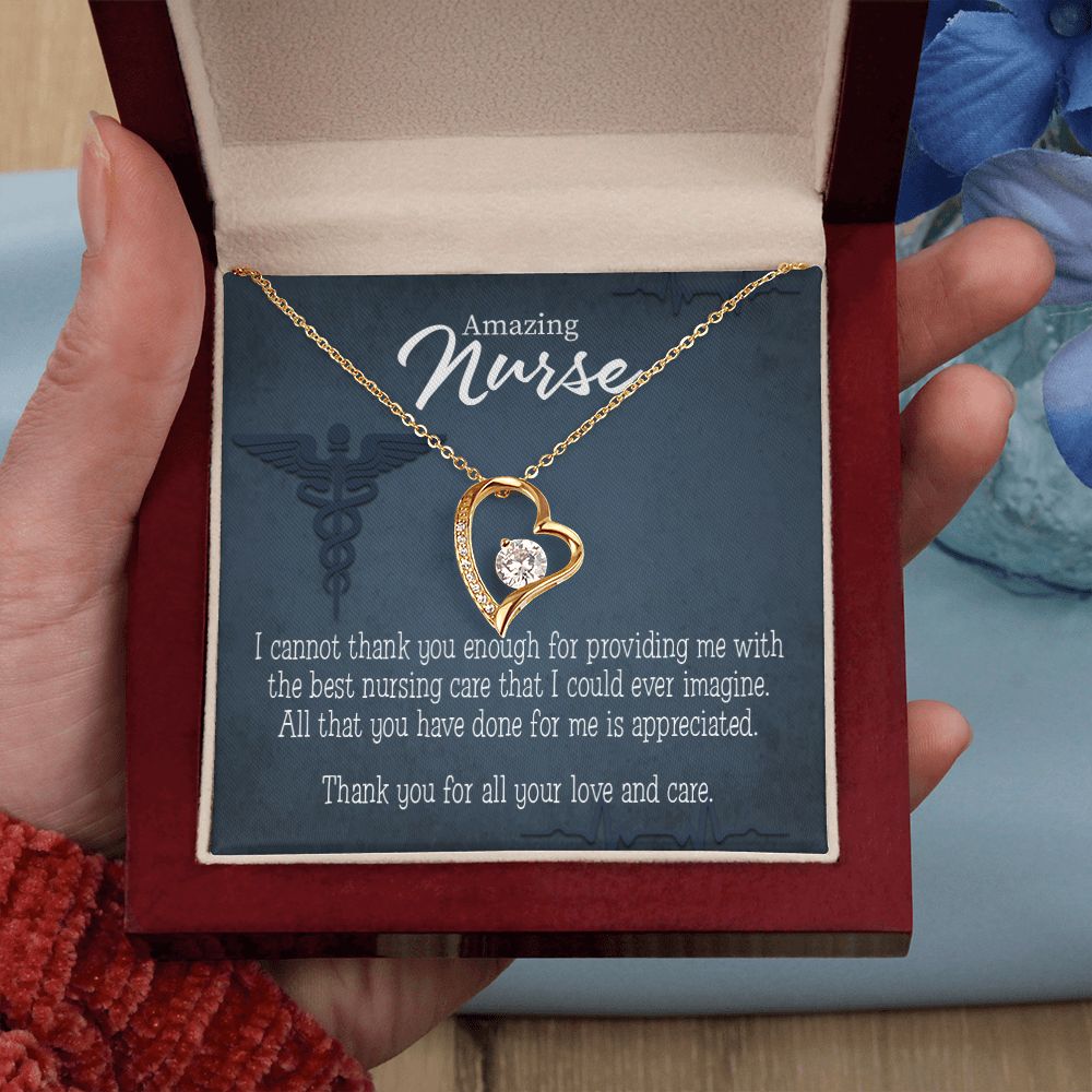 Best Nursing Care Forever Necklace w Message Card-Express Your Love Gifts