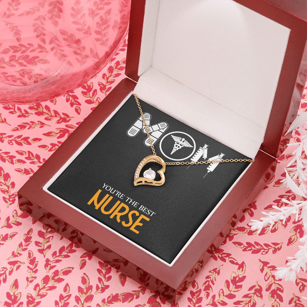 Mom Nurse Forever Necklace w Message Card-Express Your Love Gifts