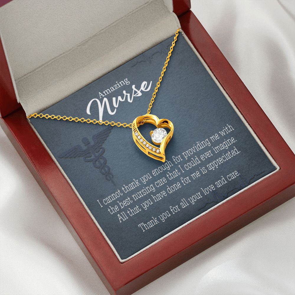 Best Nursing Care Forever Necklace w Message Card-Express Your Love Gifts