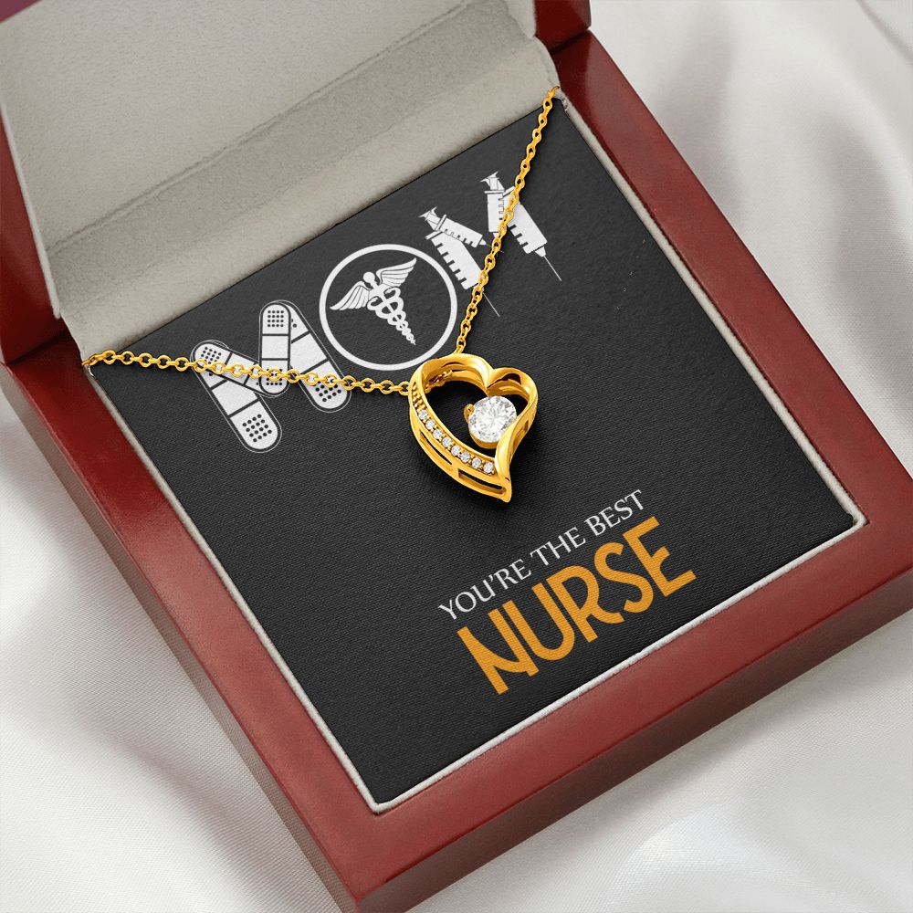 Mom Nurse Forever Necklace w Message Card-Express Your Love Gifts