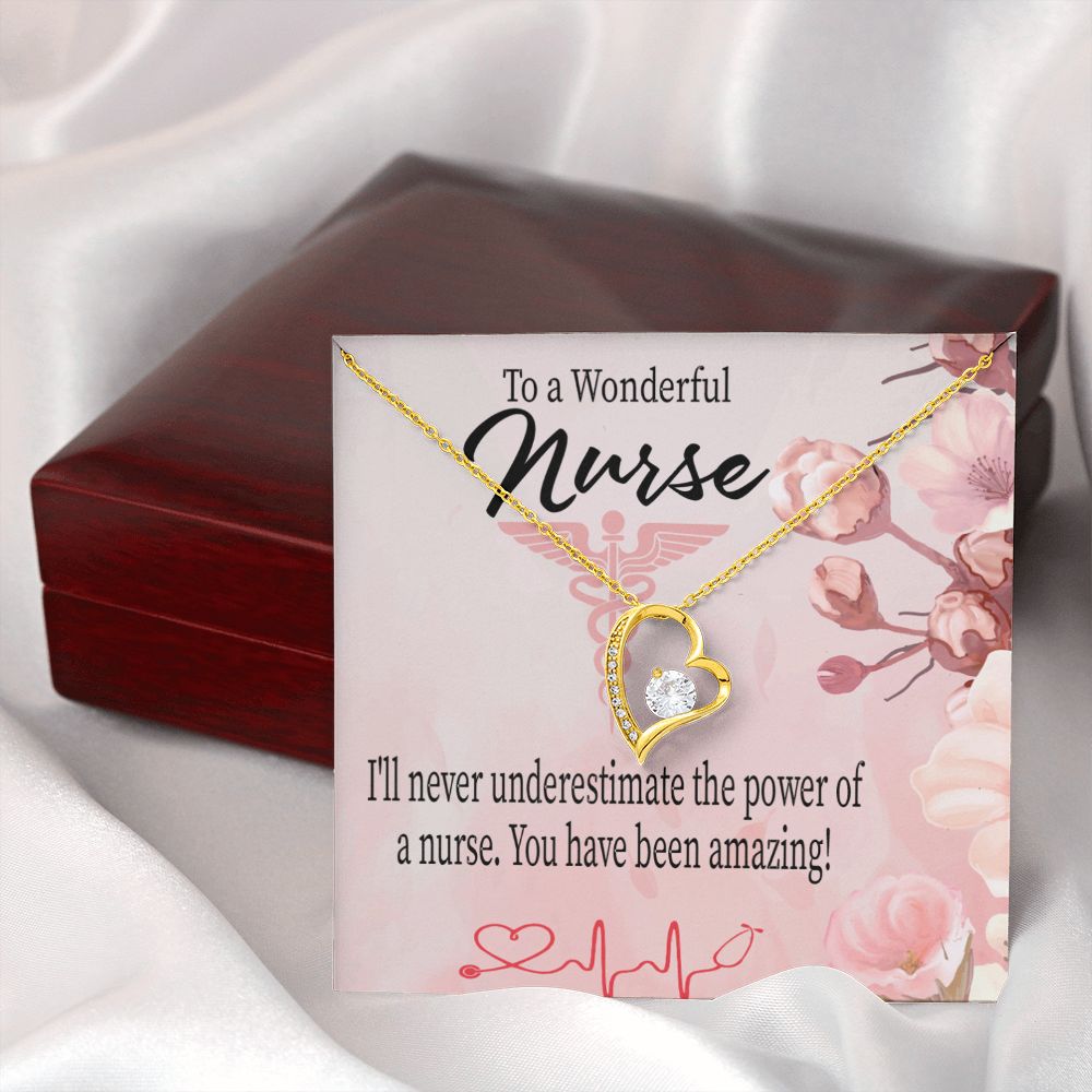 Amazing Nurse Forever Necklace w Message Card-Express Your Love Gifts