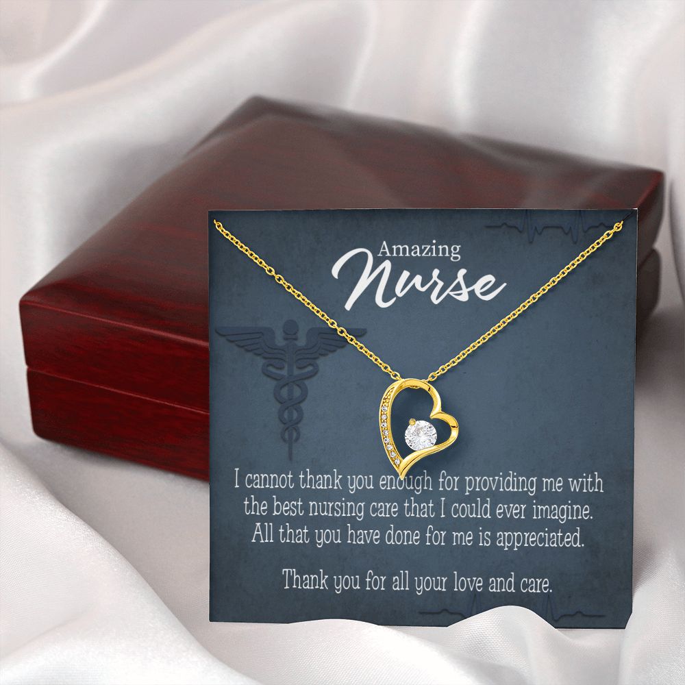 Best Nursing Care Forever Necklace w Message Card-Express Your Love Gifts