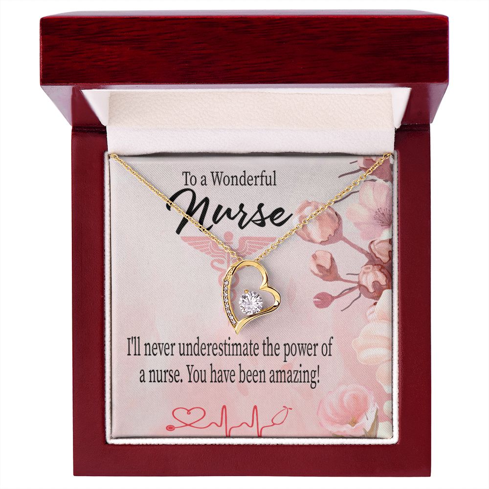 Amazing Nurse Forever Necklace w Message Card-Express Your Love Gifts