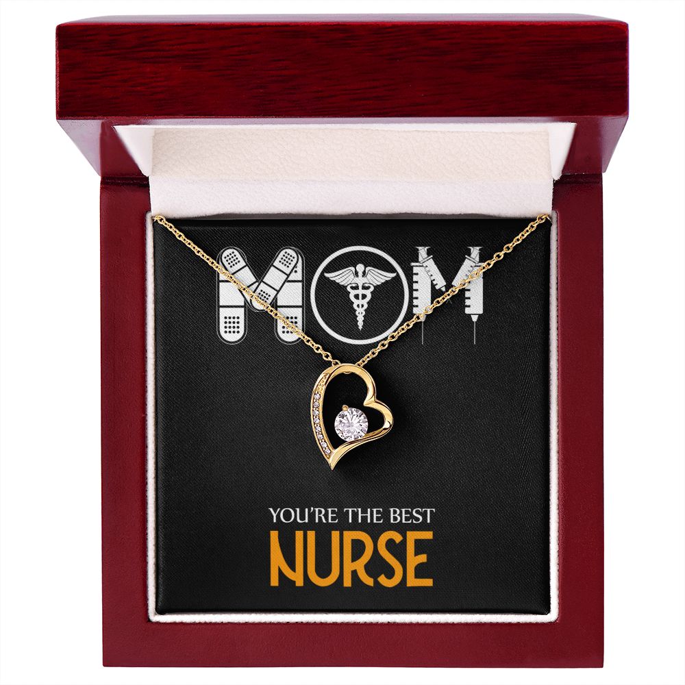 Mom Nurse Forever Necklace w Message Card-Express Your Love Gifts