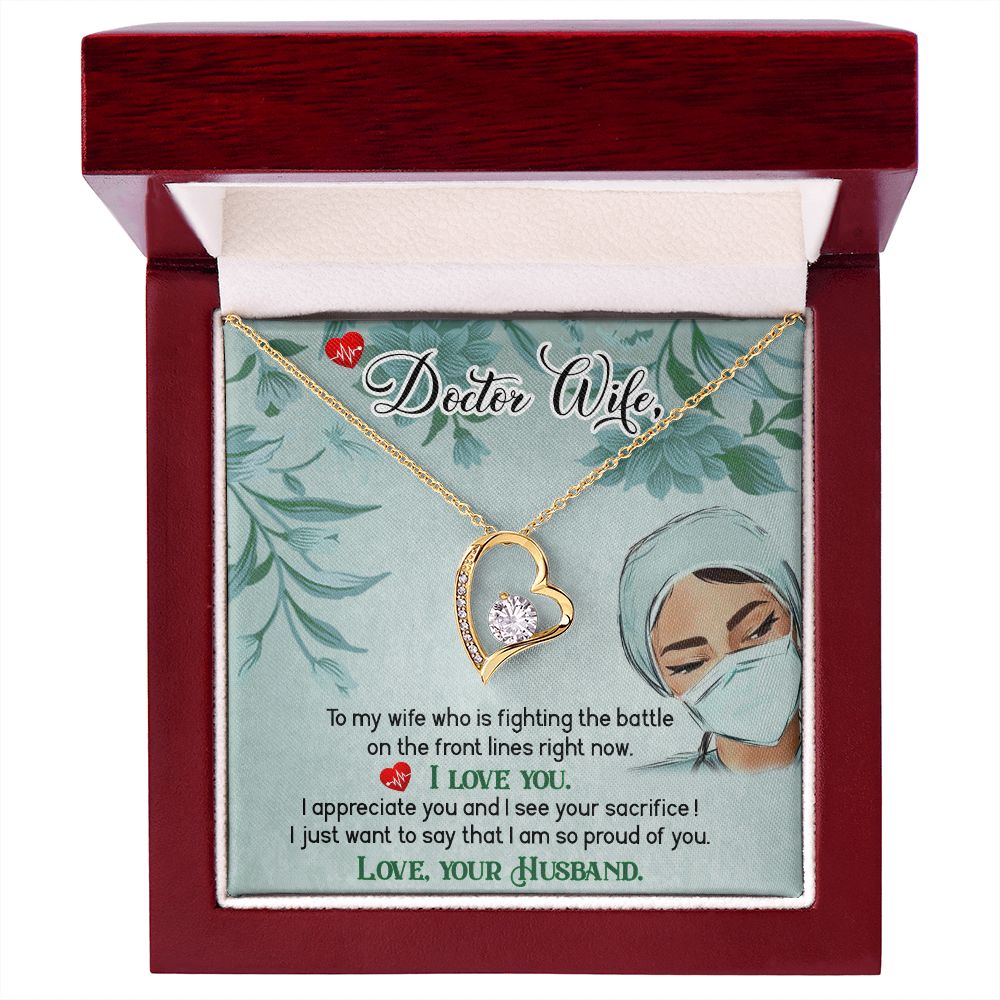 Doctor Wife Forever Necklace w Message Card-Express Your Love Gifts