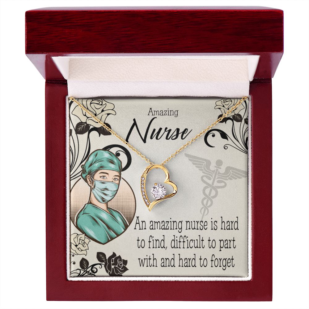 An Amazing Nurse Forever Necklace w Message Card-Express Your Love Gifts