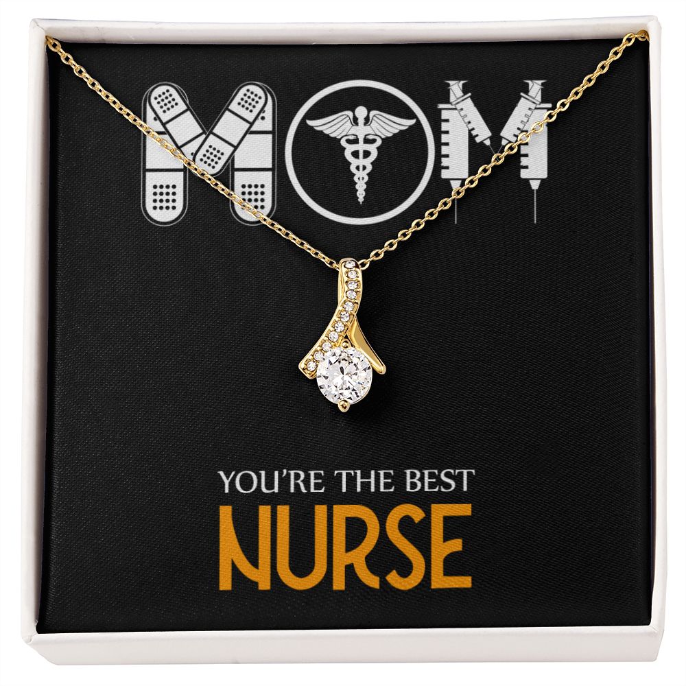 Mom Nurse Alluring Ribbon Necklace-Express Your Love Gifts