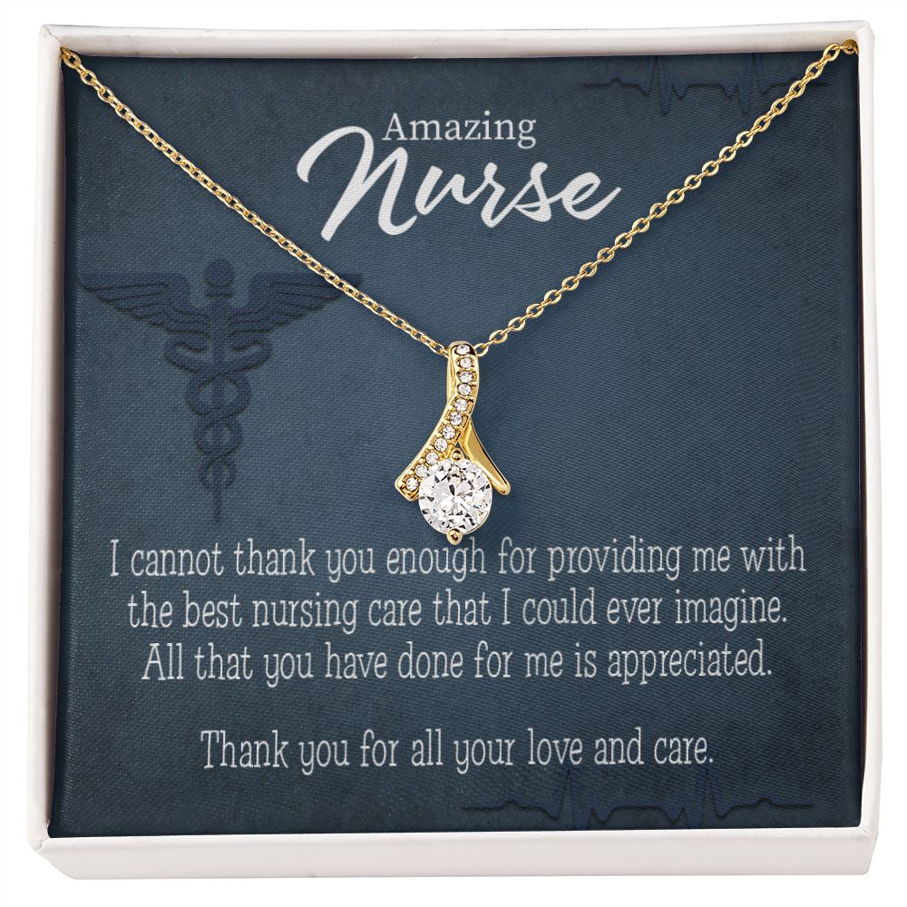 Best Nursing Care Alluring Ribbon Necklace-Express Your Love Gifts