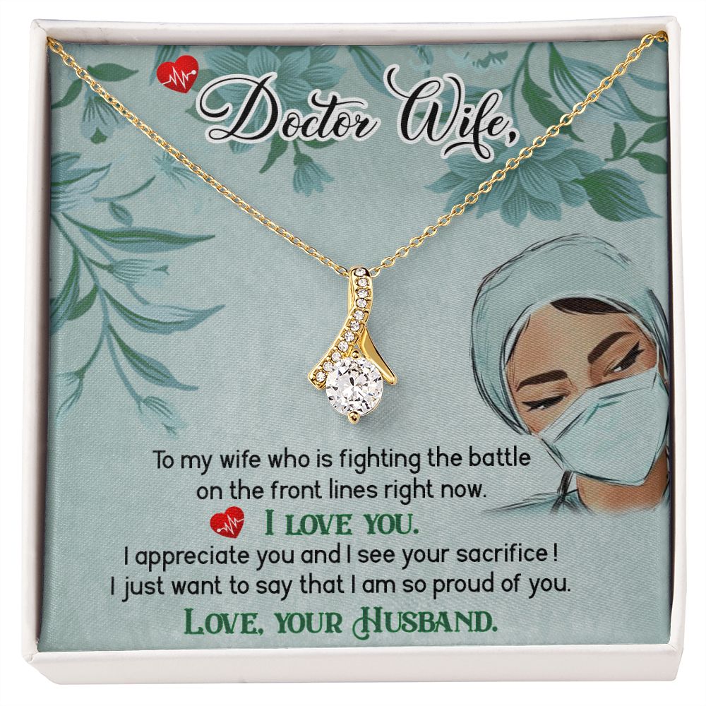 Doctor Wife Alluring Ribbon Necklace-Express Your Love Gifts