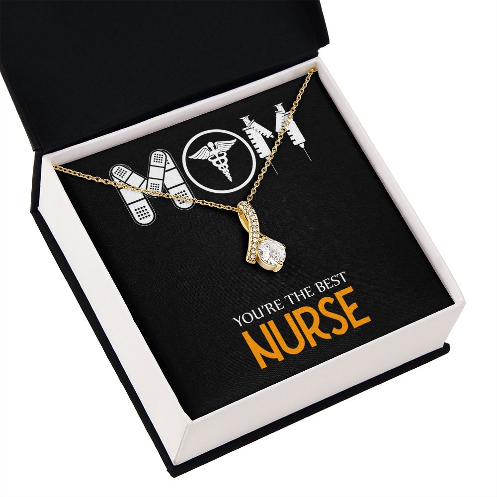 Mom Nurse Alluring Ribbon Necklace-Express Your Love Gifts