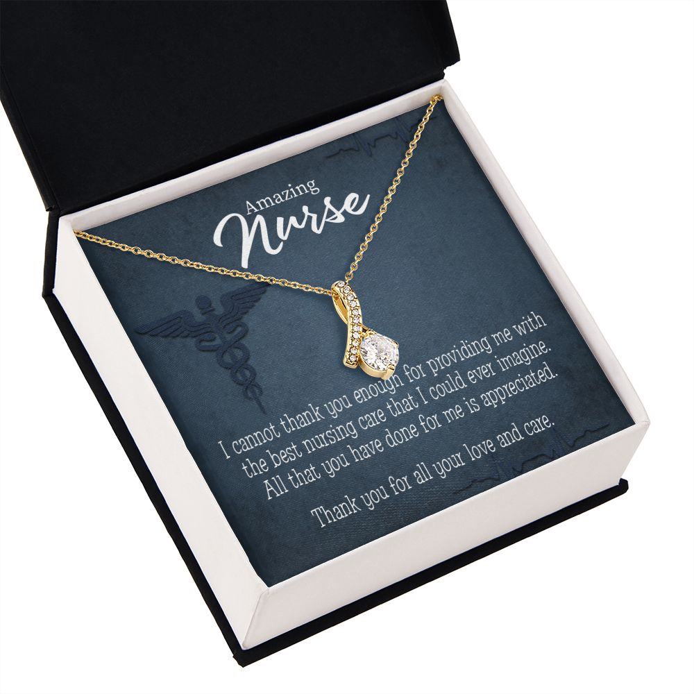 Best Nursing Care Alluring Ribbon Necklace-Express Your Love Gifts