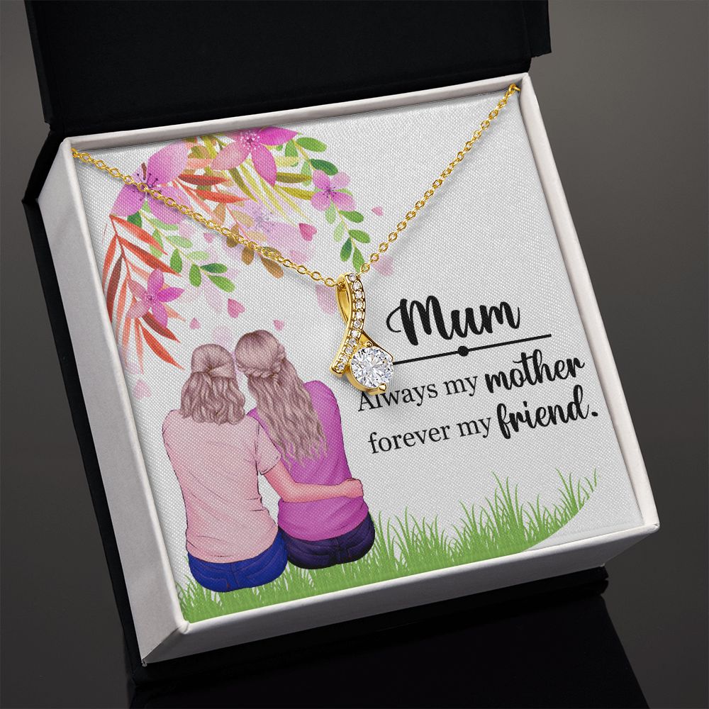 Mum Always my Mother Alluring Ribbon Necklace-Express Your Love Gifts