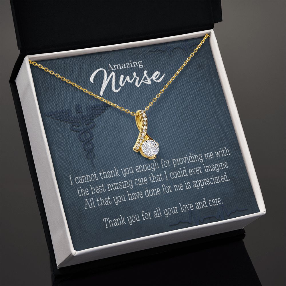 Best Nursing Care Alluring Ribbon Necklace-Express Your Love Gifts