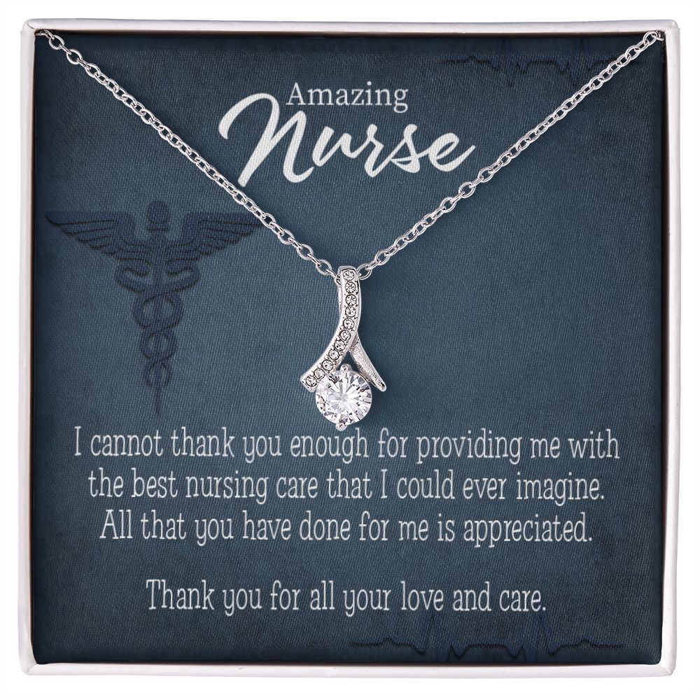 Best Nursing Care Alluring Ribbon Necklace-Express Your Love Gifts