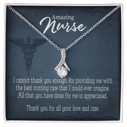 Best Nursing Care Alluring Ribbon Necklace-Express Your Love Gifts