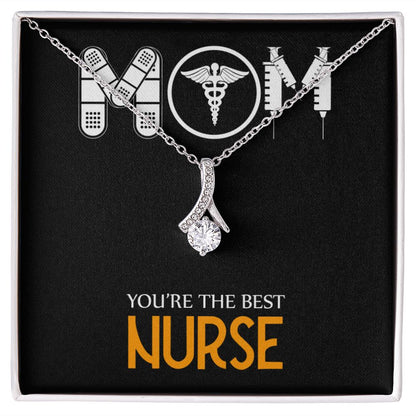 Mom Nurse Alluring Ribbon Necklace-Express Your Love Gifts