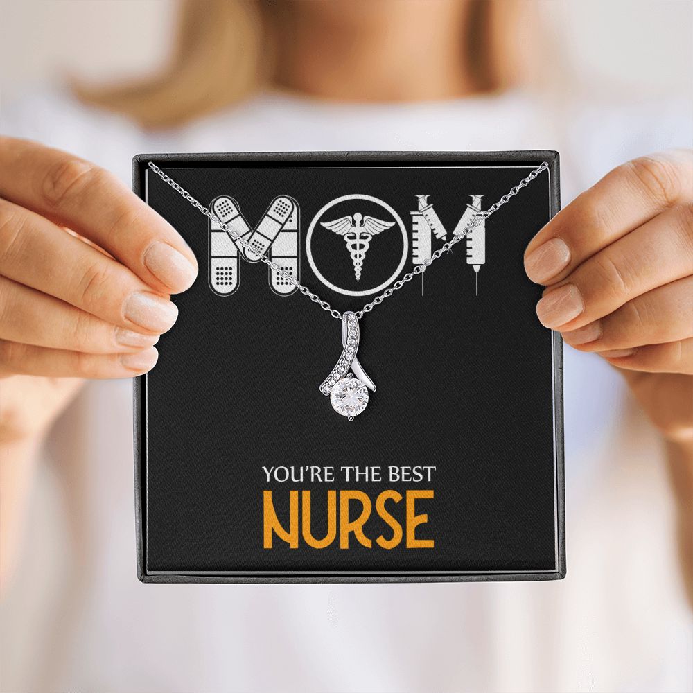 Mom Nurse Alluring Ribbon Necklace-Express Your Love Gifts