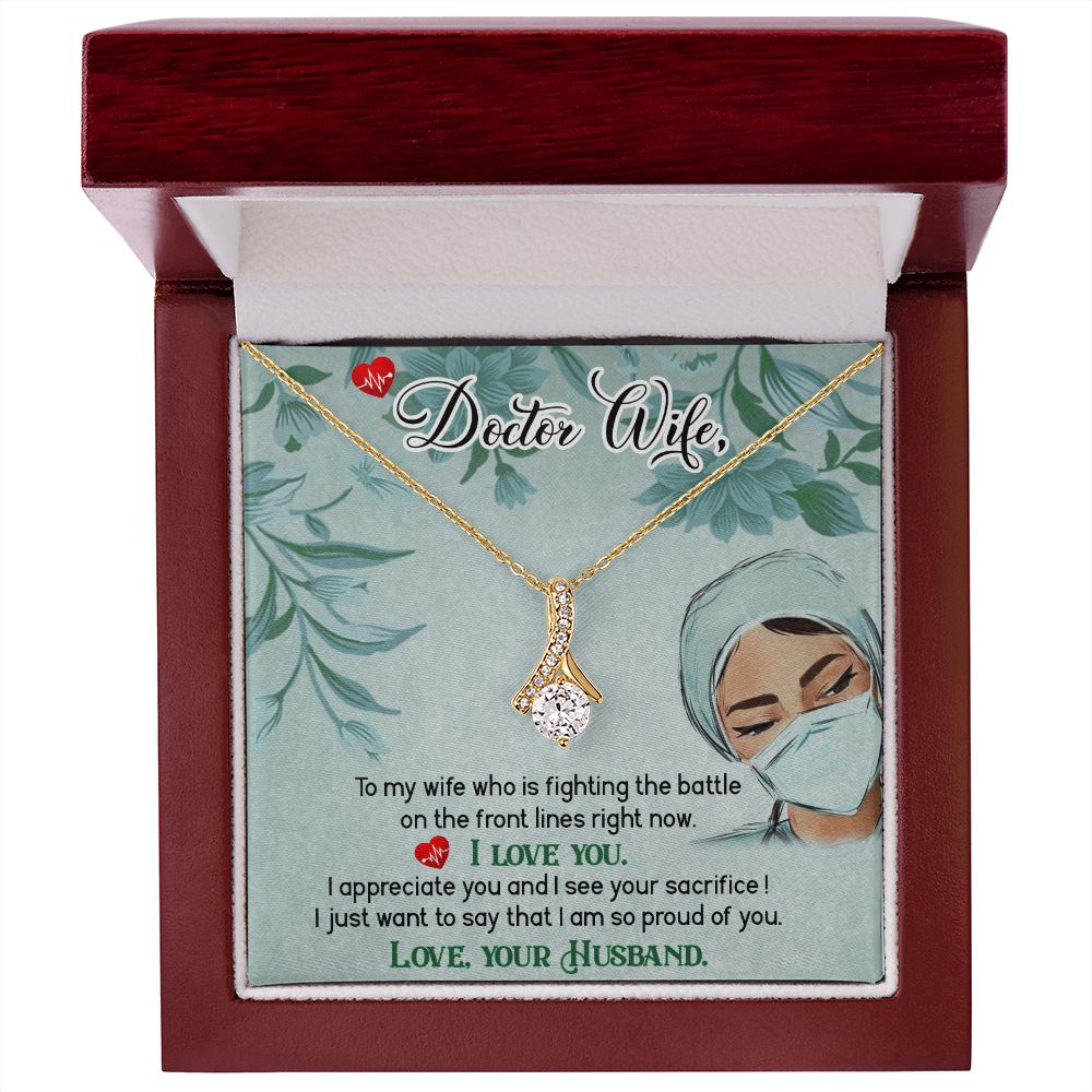 Doctor Wife Alluring Ribbon Necklace-Express Your Love Gifts