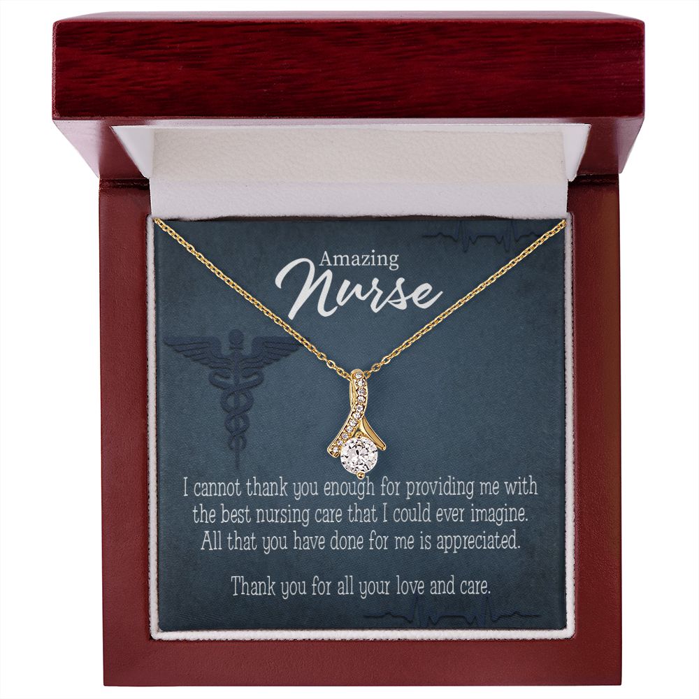 Best Nursing Care Alluring Ribbon Necklace-Express Your Love Gifts