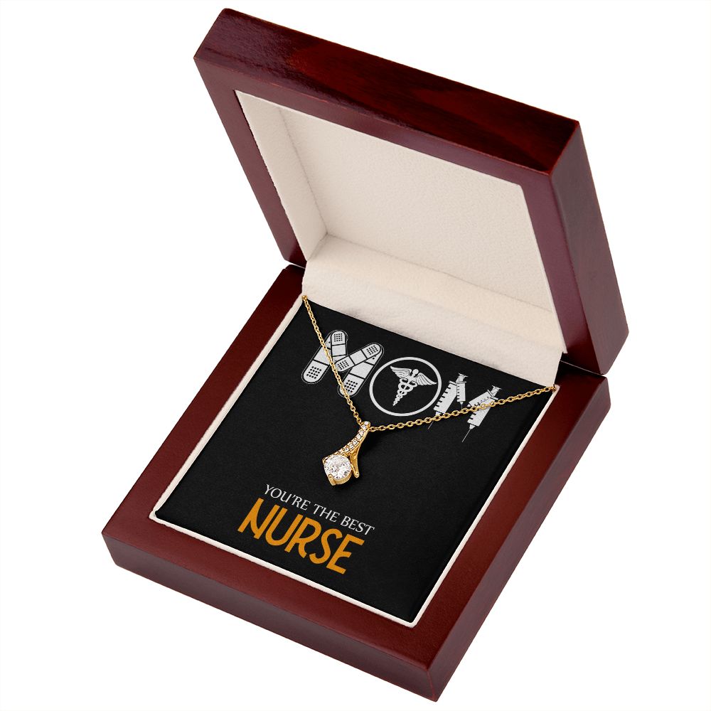 Mom Nurse Alluring Ribbon Necklace-Express Your Love Gifts