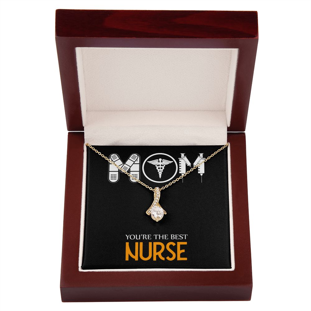 Mom Nurse Alluring Ribbon Necklace-Express Your Love Gifts