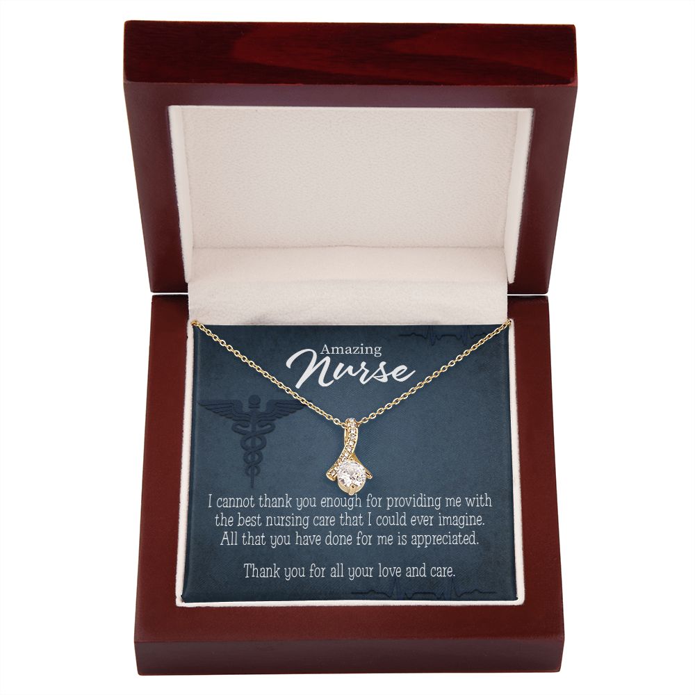 Best Nursing Care Alluring Ribbon Necklace-Express Your Love Gifts