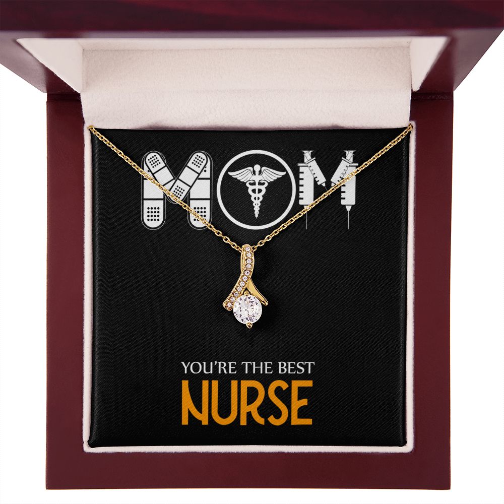 Mom Nurse Alluring Ribbon Necklace-Express Your Love Gifts