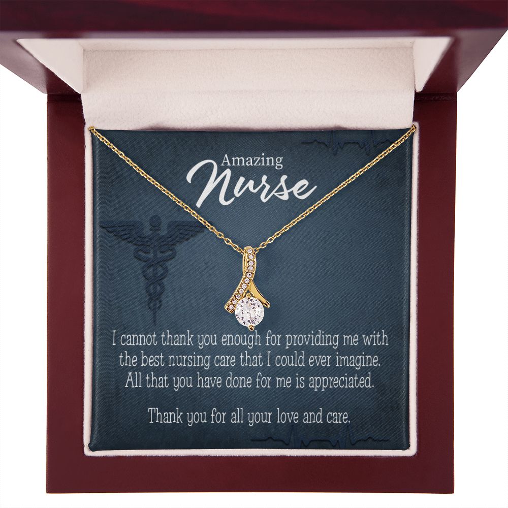 Best Nursing Care Alluring Ribbon Necklace-Express Your Love Gifts