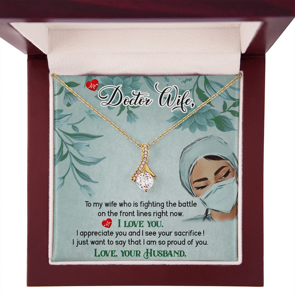 Doctor Wife Alluring Ribbon Necklace-Express Your Love Gifts