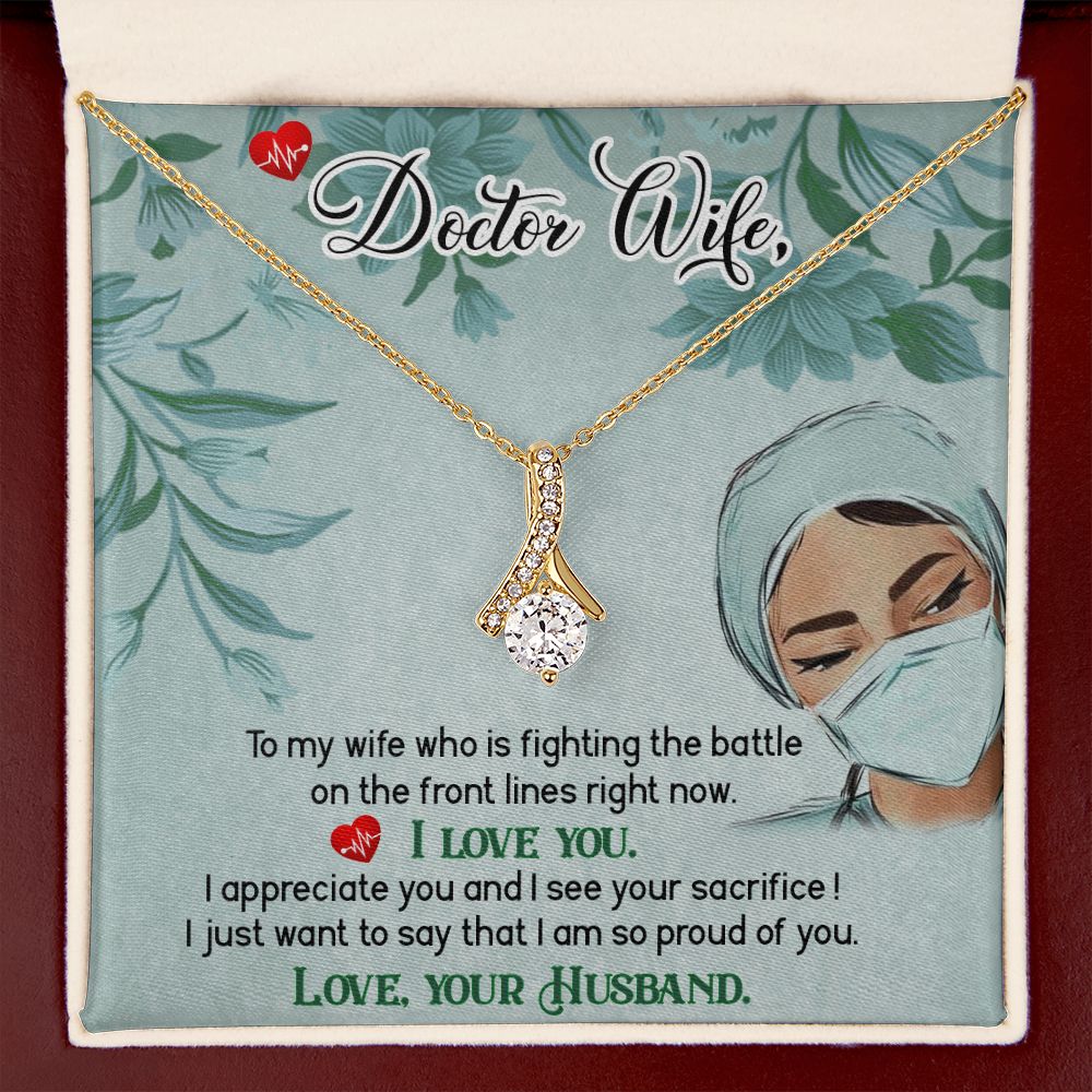 Doctor Wife Alluring Ribbon Necklace-Express Your Love Gifts