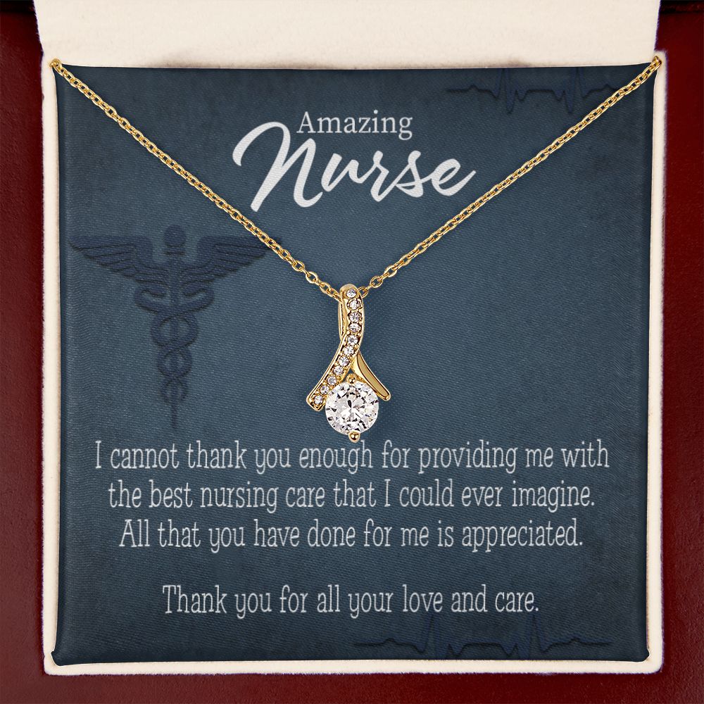 Best Nursing Care Alluring Ribbon Necklace-Express Your Love Gifts