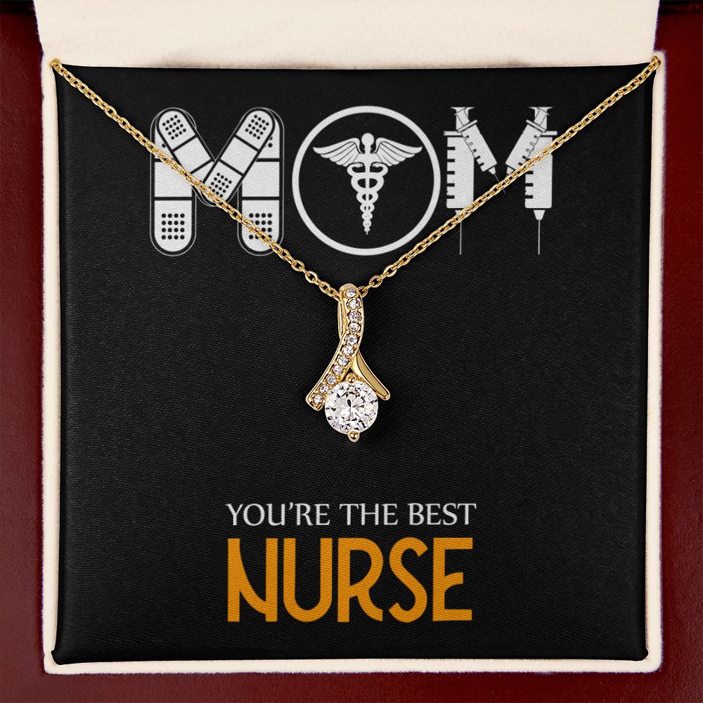 Mom Nurse Alluring Ribbon Necklace-Express Your Love Gifts