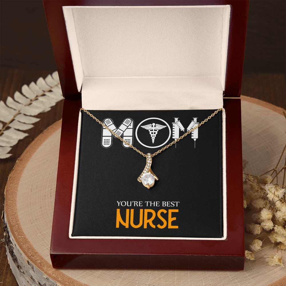 Mom Nurse Alluring Ribbon Necklace-Express Your Love Gifts