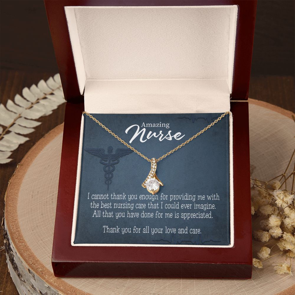 Best Nursing Care Alluring Ribbon Necklace-Express Your Love Gifts