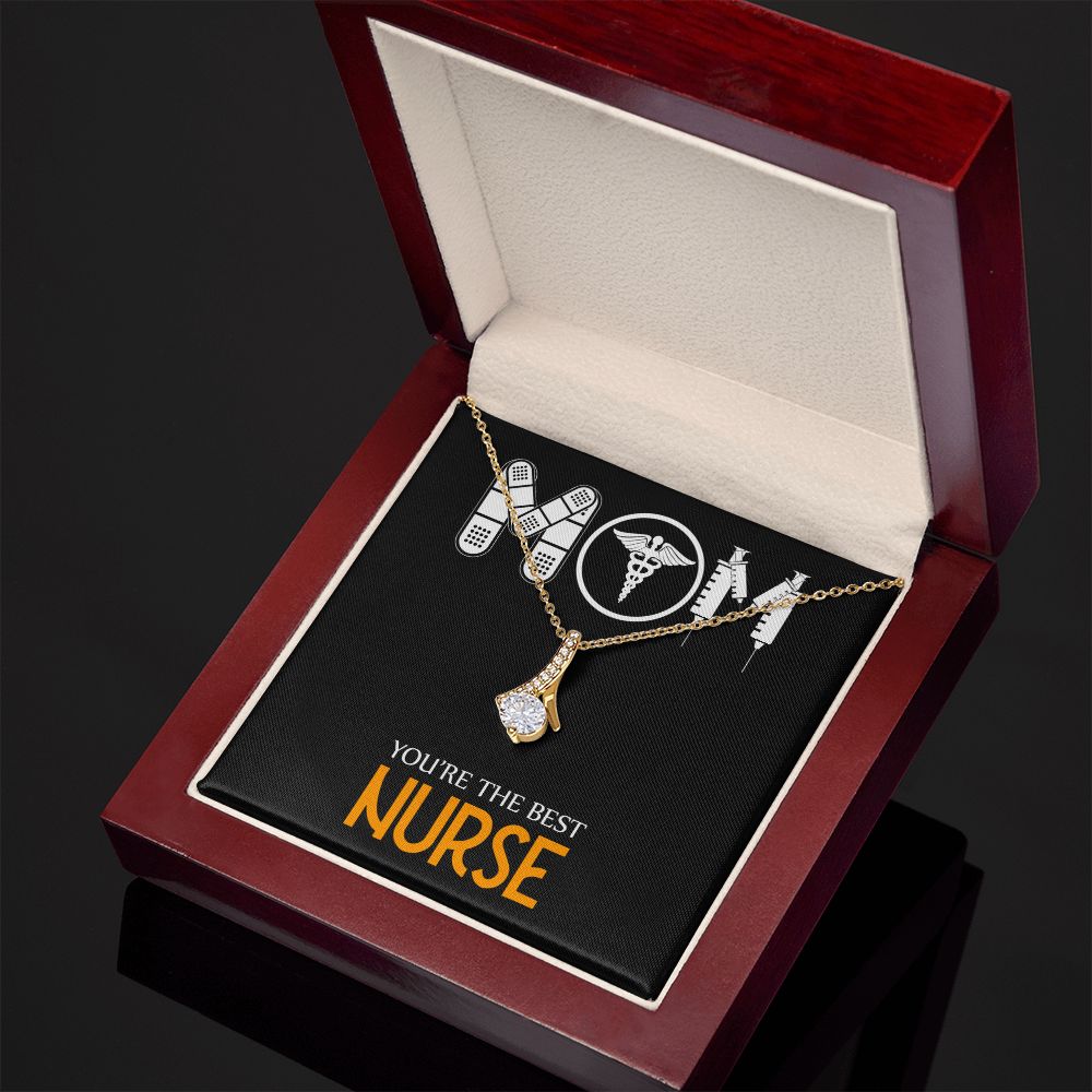 Mom Nurse Alluring Ribbon Necklace-Express Your Love Gifts