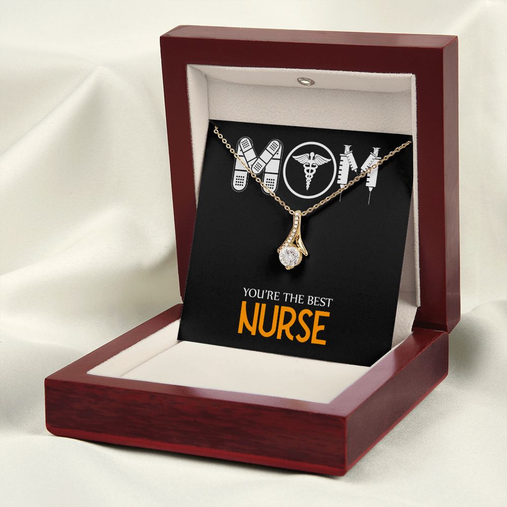 Mom Nurse Alluring Ribbon Necklace-Express Your Love Gifts