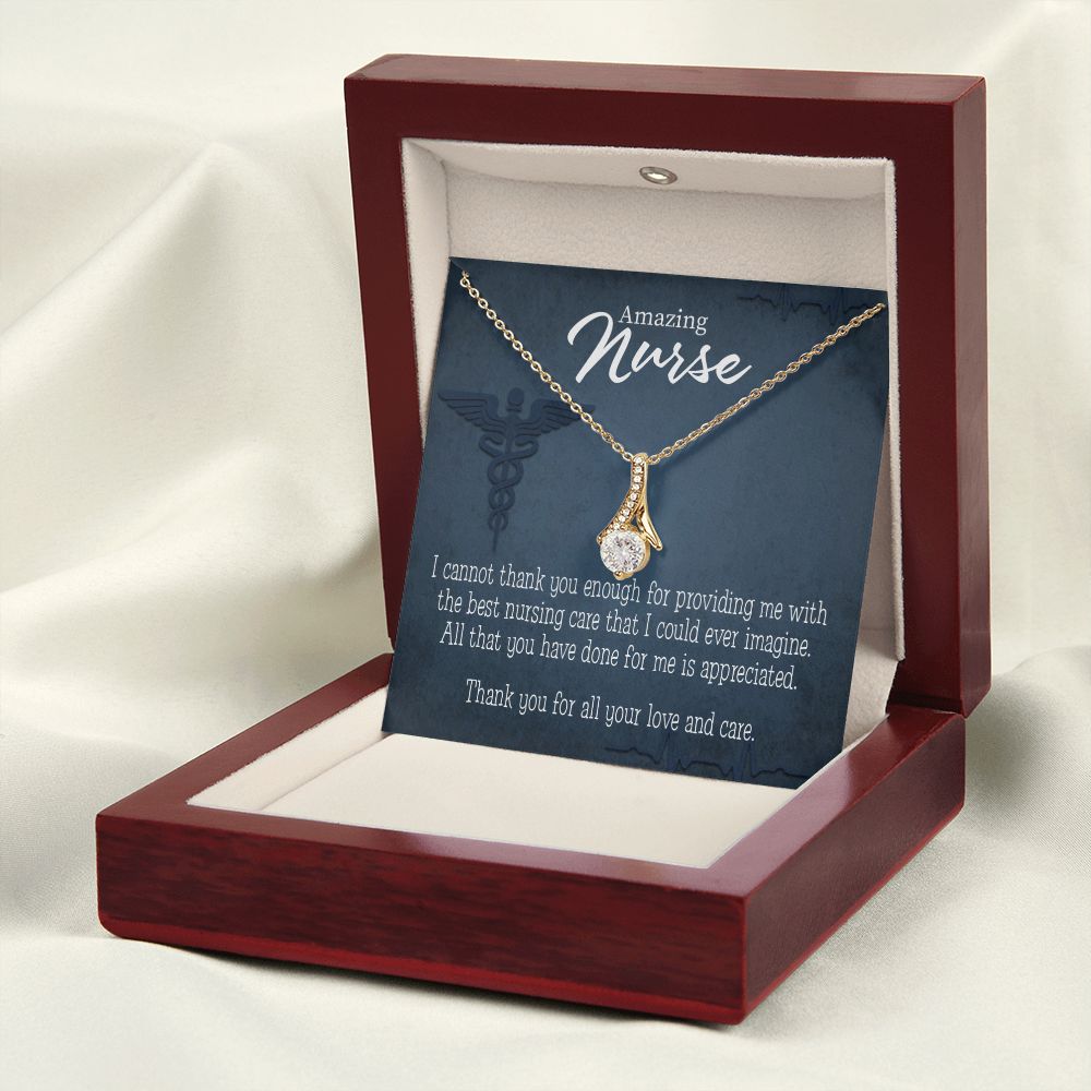 Best Nursing Care Alluring Ribbon Necklace-Express Your Love Gifts