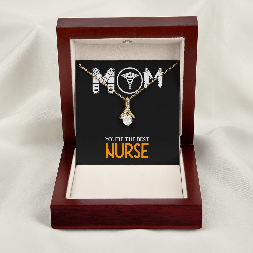 Mom Nurse Alluring Ribbon Necklace-Express Your Love Gifts