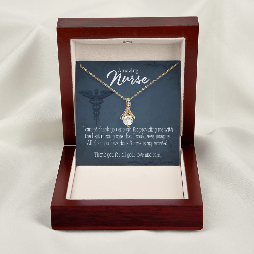 Best Nursing Care Alluring Ribbon Necklace-Express Your Love Gifts