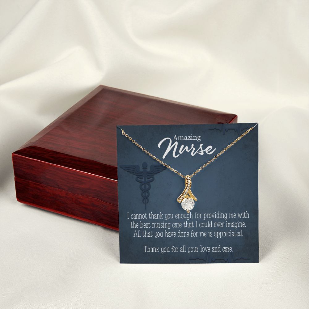 Best Nursing Care Alluring Ribbon Necklace-Express Your Love Gifts