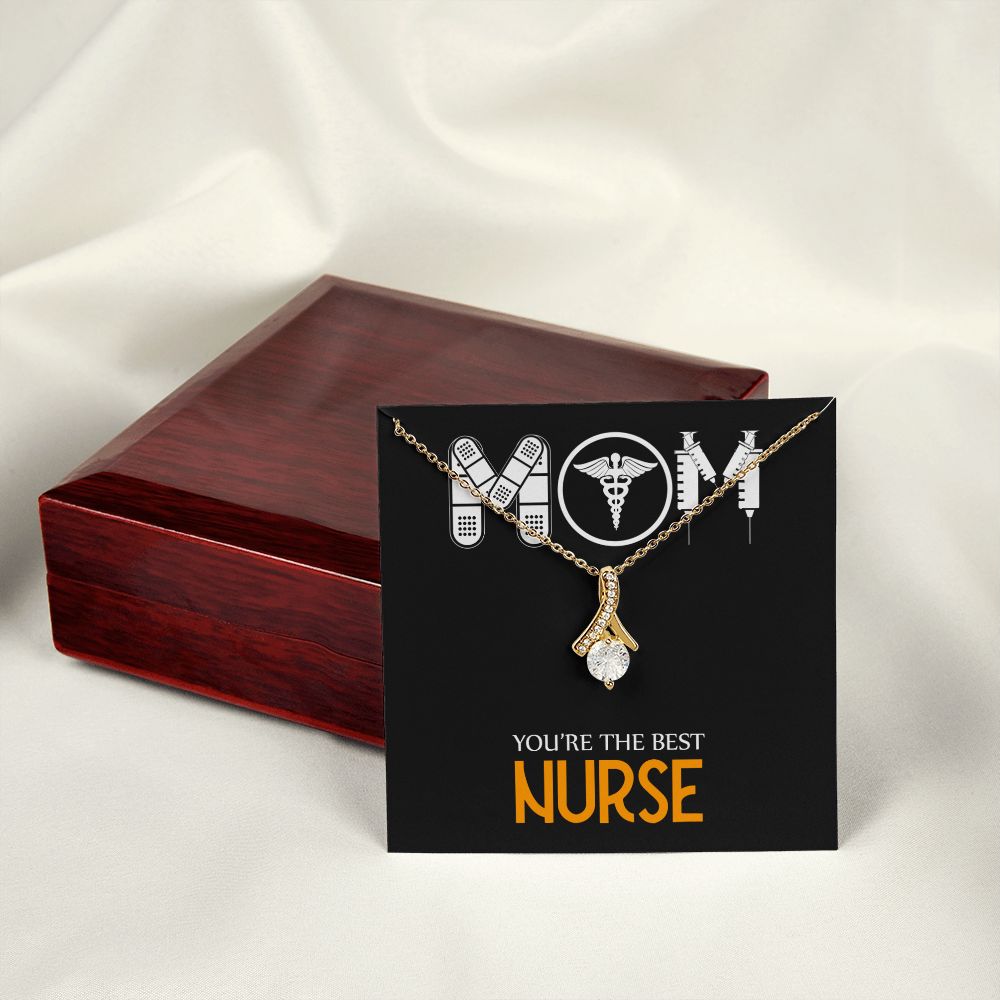 Mom Nurse Alluring Ribbon Necklace-Express Your Love Gifts