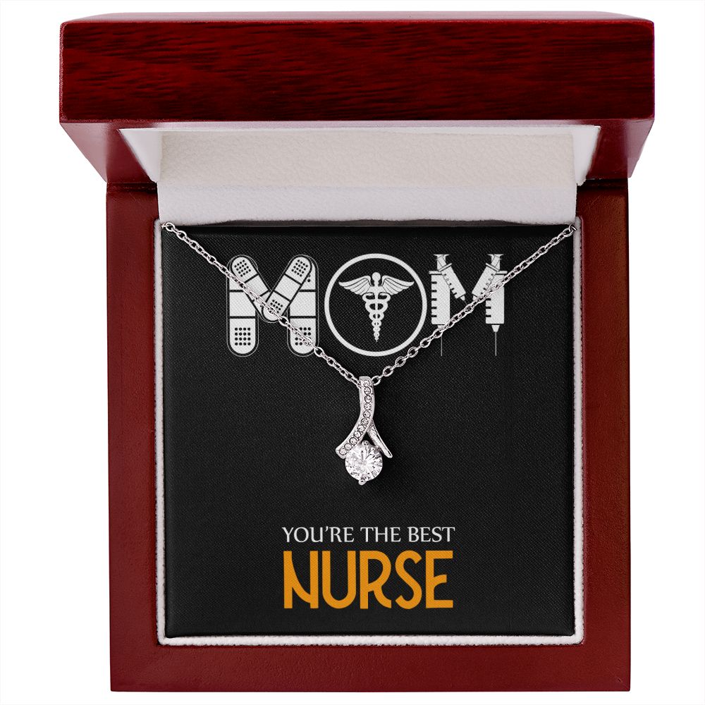 Mom Nurse Alluring Ribbon Necklace-Express Your Love Gifts