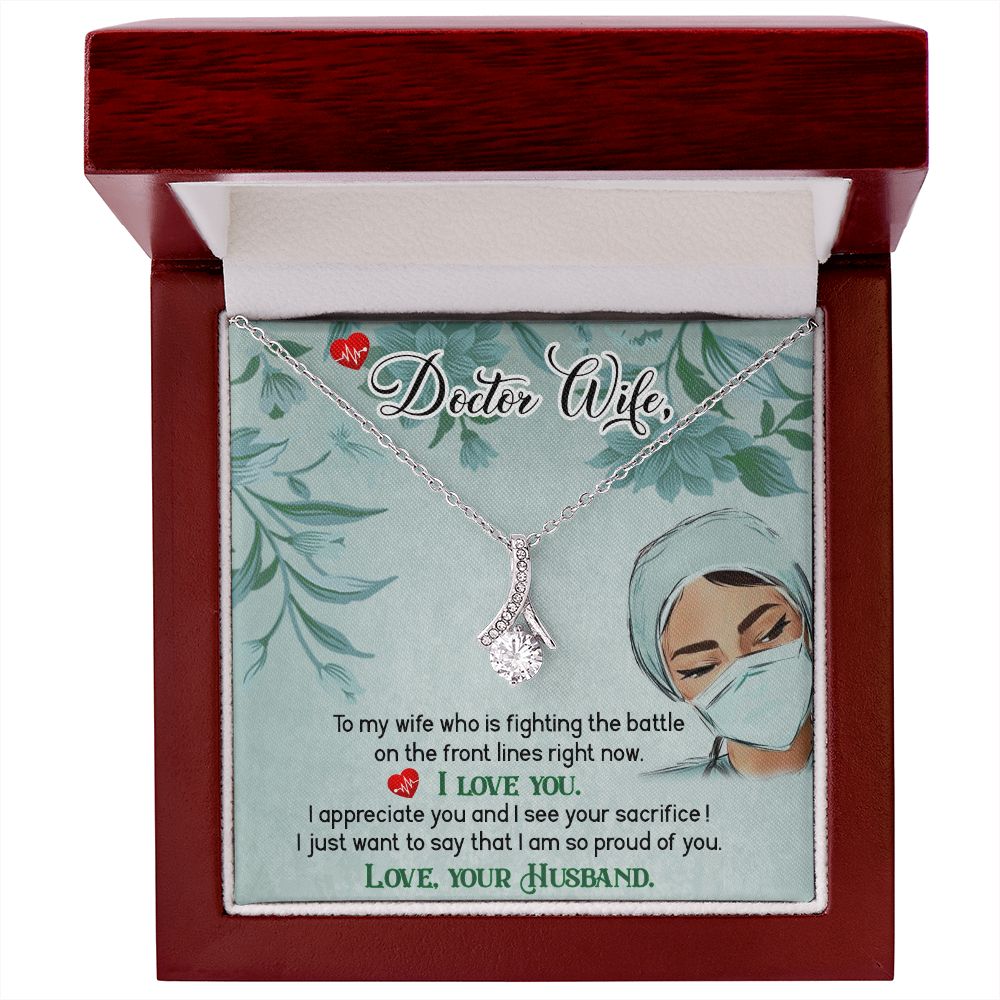 Doctor Wife Alluring Ribbon Necklace-Express Your Love Gifts