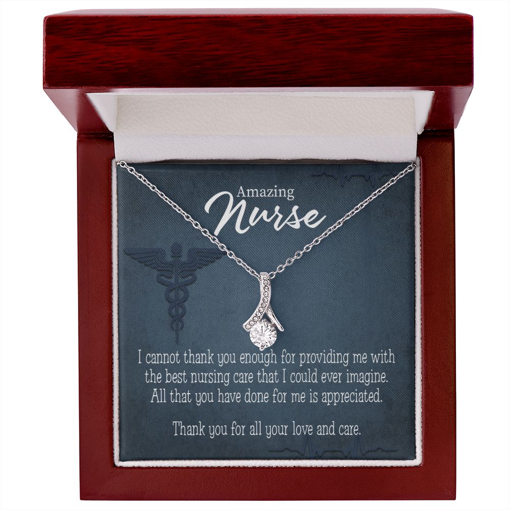 Best Nursing Care Alluring Ribbon Necklace-Express Your Love Gifts