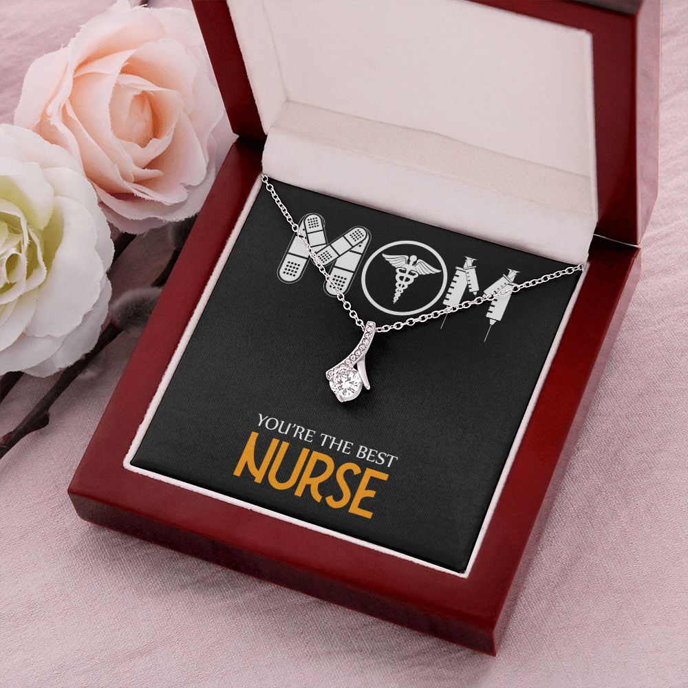 Mom Nurse Alluring Ribbon Necklace-Express Your Love Gifts