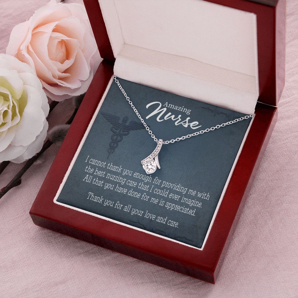 Best Nursing Care Alluring Ribbon Necklace-Express Your Love Gifts