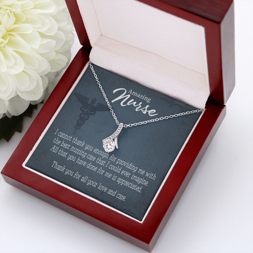 Best Nursing Care Alluring Ribbon Necklace-Express Your Love Gifts