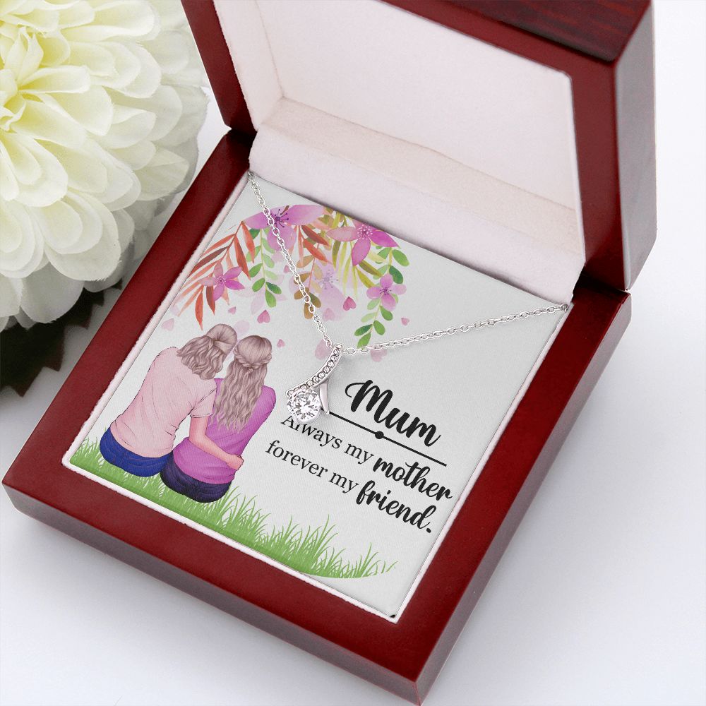 Mum Always my Mother Alluring Ribbon Necklace-Express Your Love Gifts