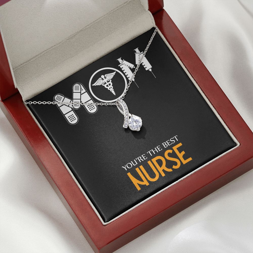 Mom Nurse Alluring Ribbon Necklace-Express Your Love Gifts