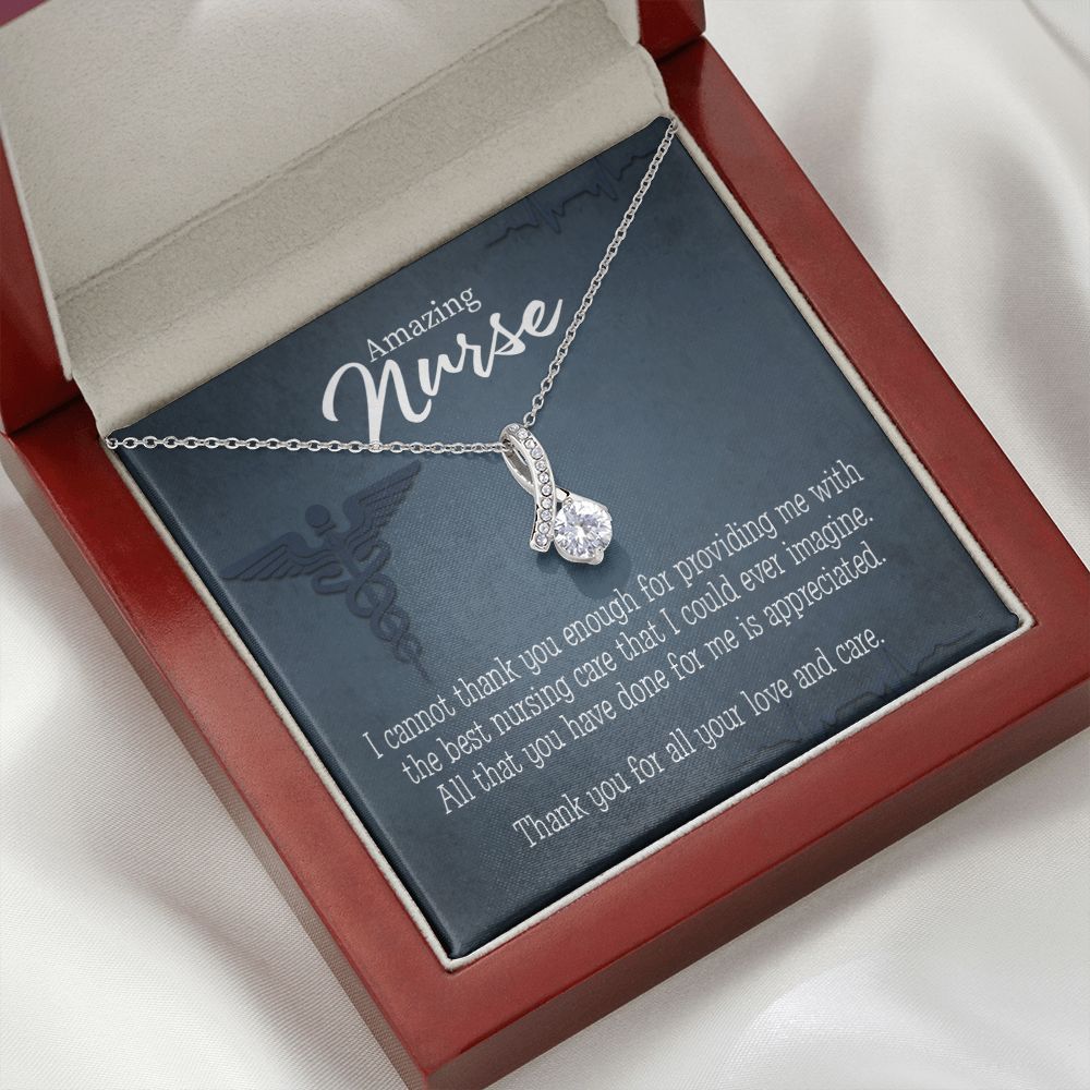 Best Nursing Care Alluring Ribbon Necklace-Express Your Love Gifts